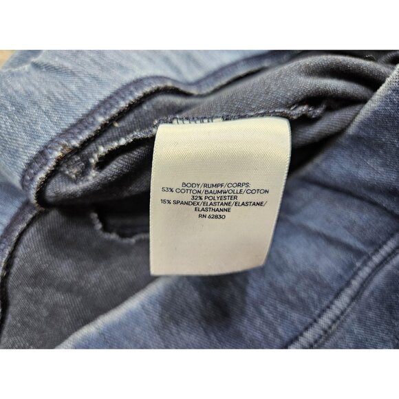 Lands End Pants Womens 3X (24W - 26W) Blue Pull On Stretch Denim Jeggings Plus - Picture 5 of 11